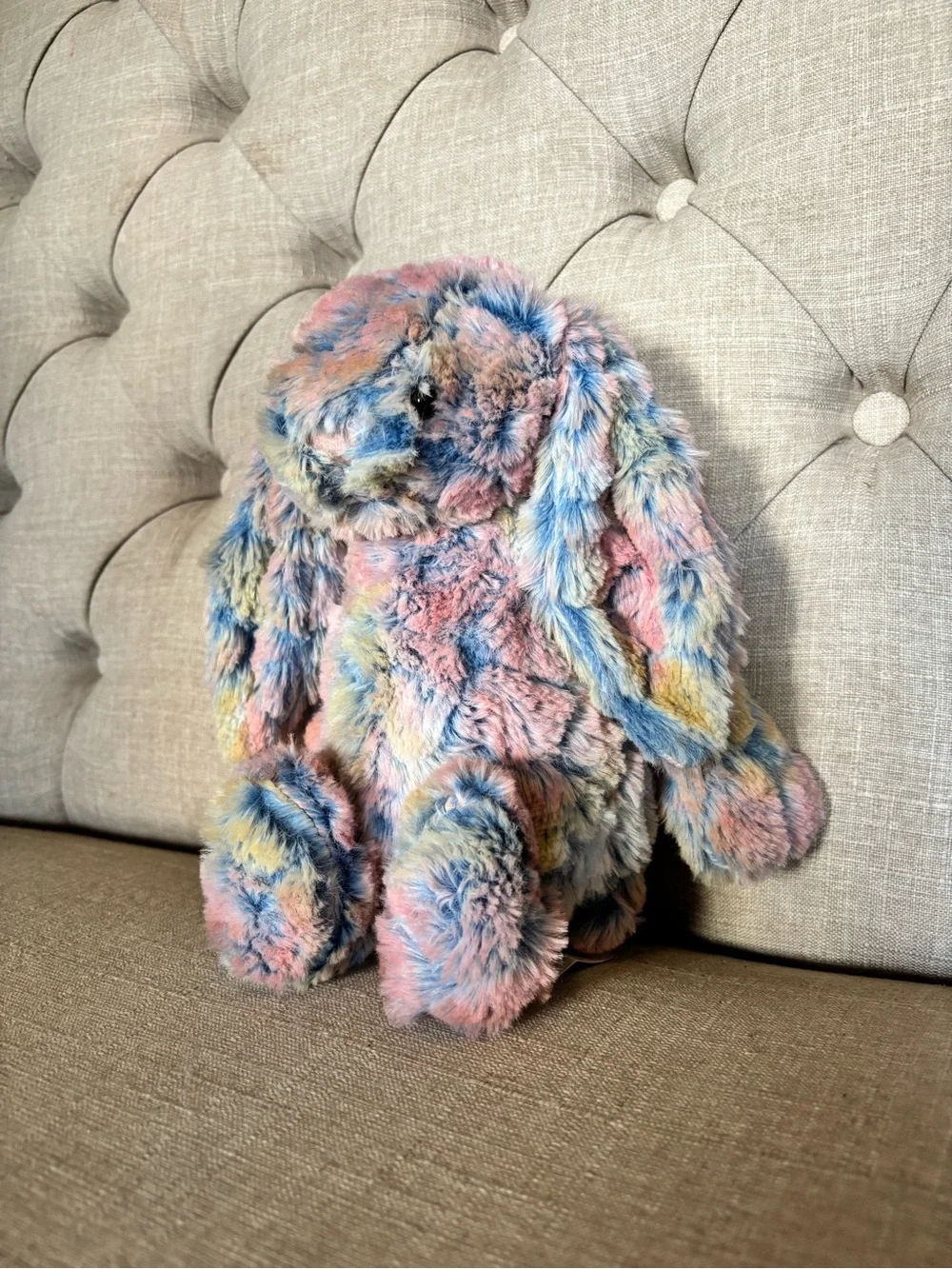 Jellycat Pastel Multicolor Plush Bunny